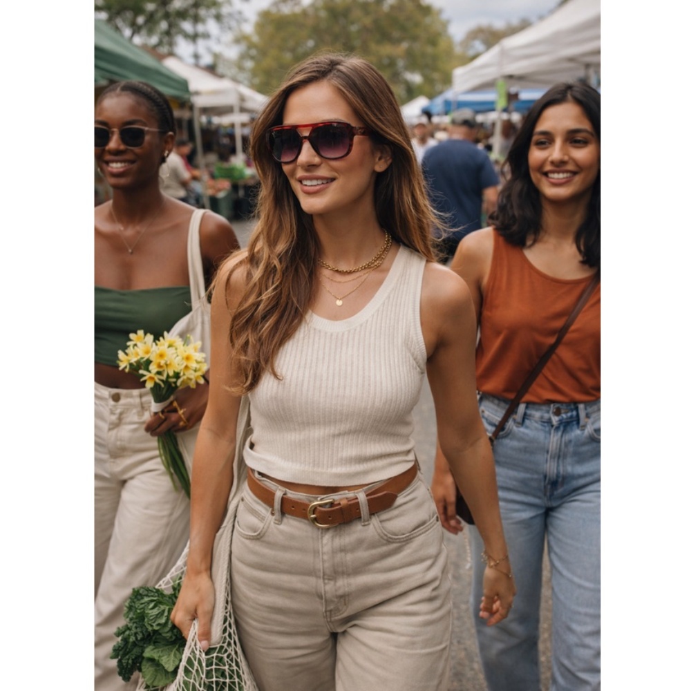 Women's Wide Rim Retro Fashion Sunglasses